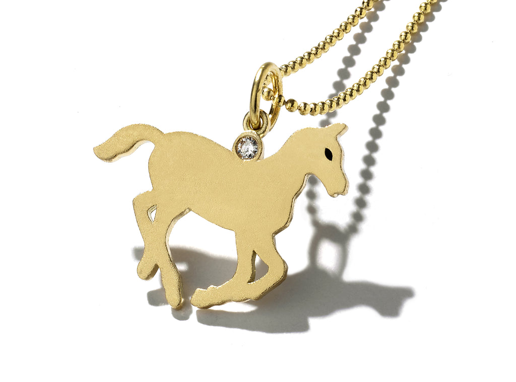 "Galaxie" Gold Pony Necklace