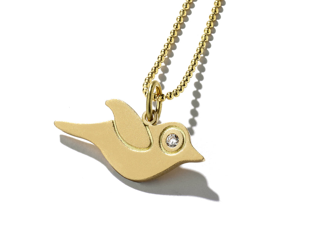 "Ciel" Gold Bird Necklace