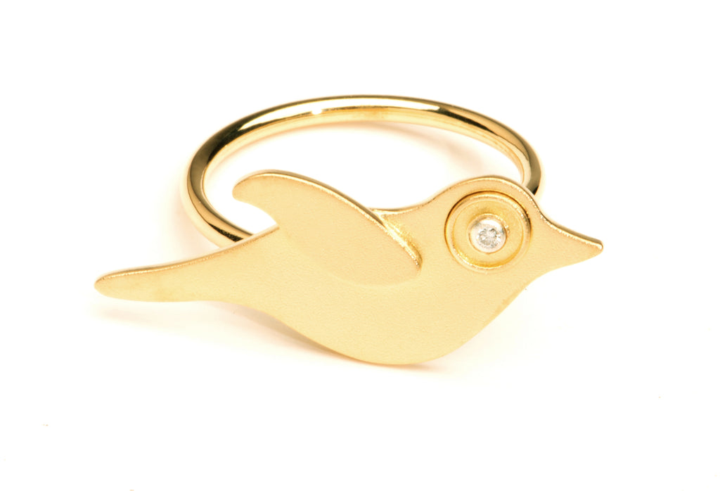 Gold Bird Ring