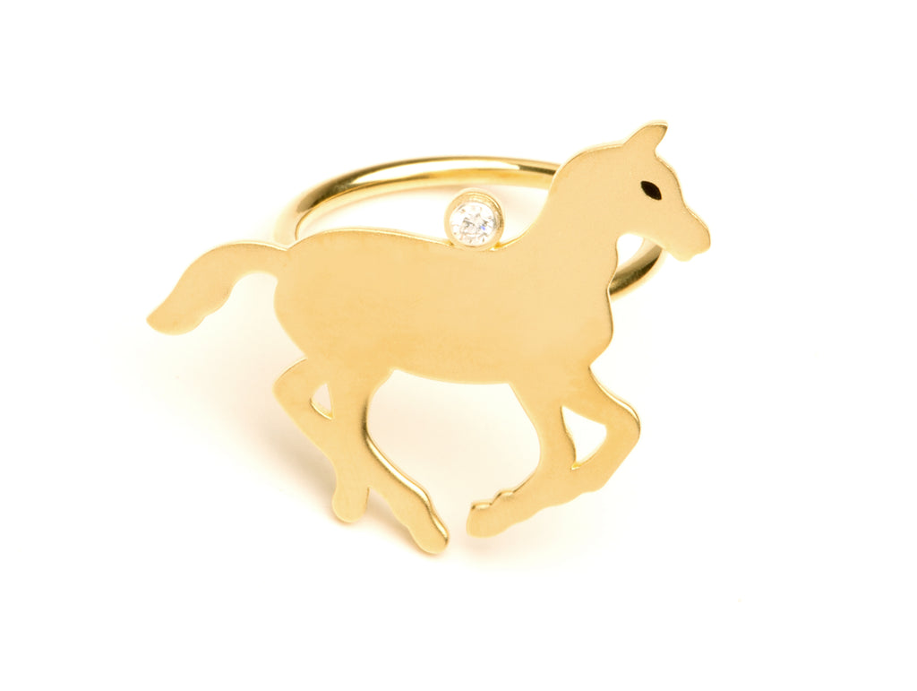 Gold Pony Ring